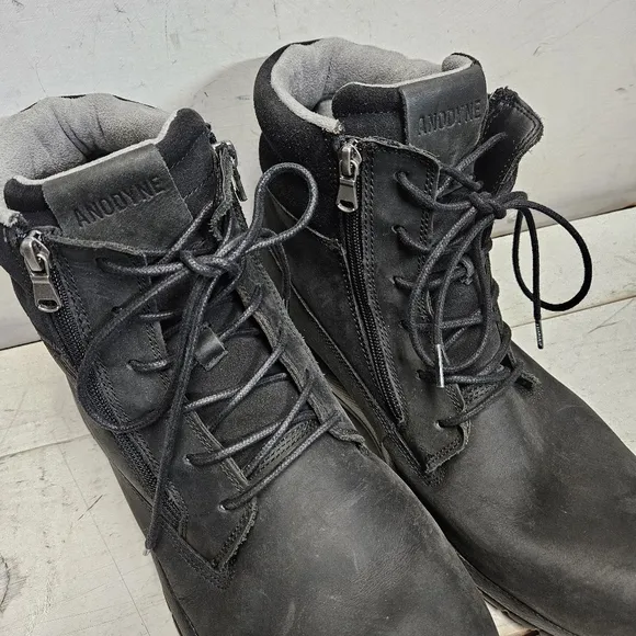 ANODYNE No. 90 Trail Worker black oiled leather boots mens size 13W