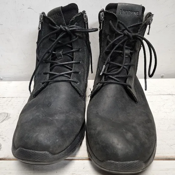 ANODYNE No. 90 Trail Worker black oiled leather boots mens size 13W