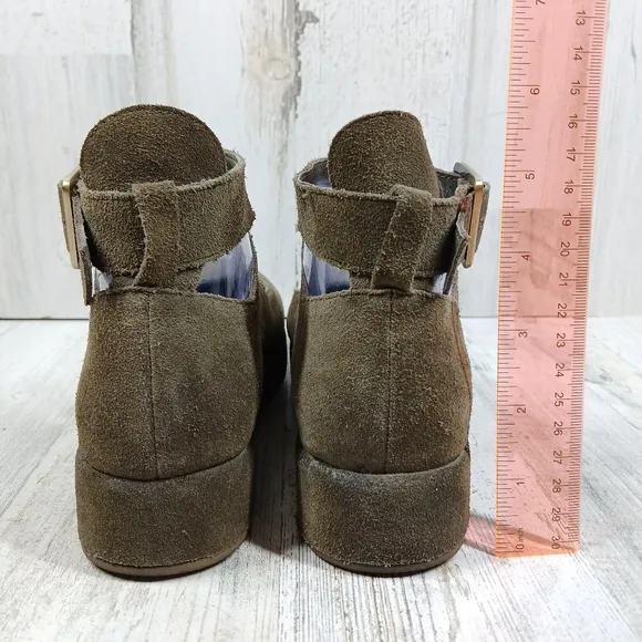 Antelope Women's 246 Suede Pia Brown Buckle Mule Loafers #847
