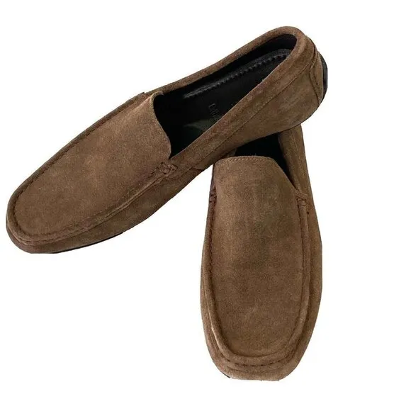 Anthony Veer Cleveland Loafers Shoes Mens size 9.5 CLEHB Brown Sueded Leather