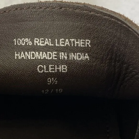Anthony Veer Cleveland Loafers Shoes Mens size 9.5 CLEHB Brown Sueded Leather