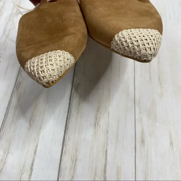 Anthropologie Angel Alarcon Sonya Ankle Tie Flats