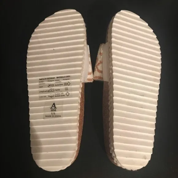 Anthropologie Beaded Leopard Print Platform Espadrille Yara Slides Sandals