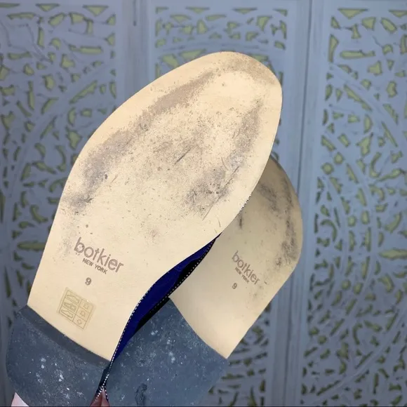 Anthropologie Botkier Blue Suede Ballet Flats