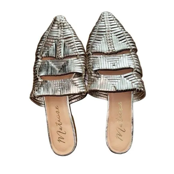 Anthropologie Matisse East End Woven Slides Sandals - Size 9
