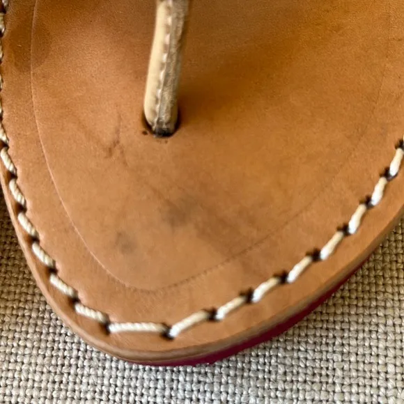Anthropologie New Pink laidback London hand beaded Flip Flop sandal 🌈