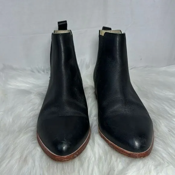 Anthropologie Nisolo Black Leather Eva Everyday Chelsea Boots Sz 8