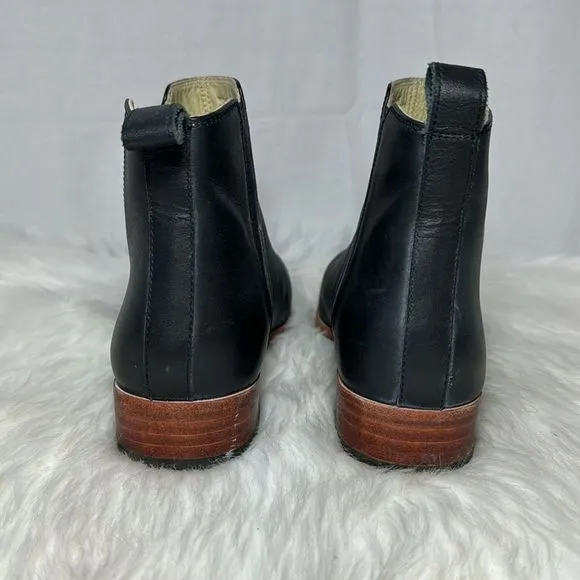 Anthropologie Nisolo Black Leather Eva Everyday Chelsea Boots Sz 8