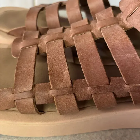 Anthropologie Pilcro Gladiator Sport Preppy Coastal Resortwear Sandals 10