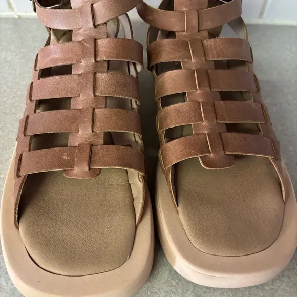 Anthropologie Pilcro Gladiator Sport Preppy Coastal Resortwear Sandals 10