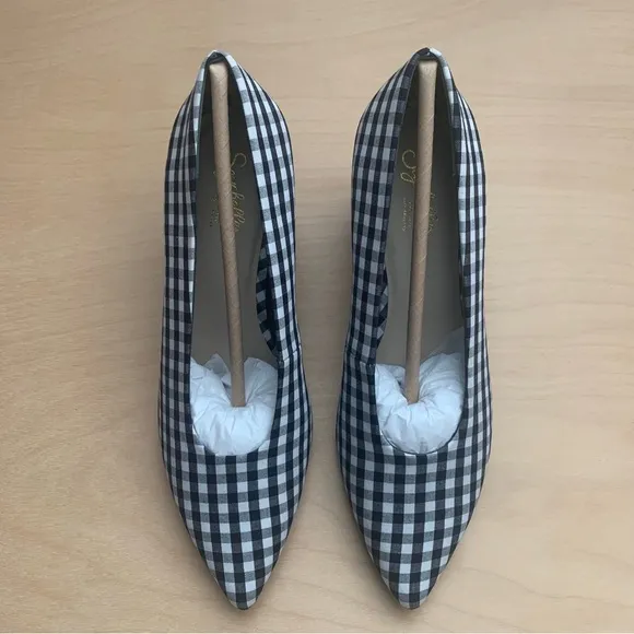 Anthropologie Seychelles Gingham Rehearse Heels