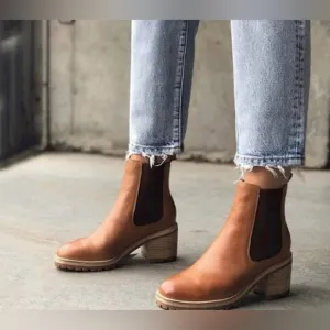 Anthropologie Silent D Biscoti Chelsea Boots size 38
