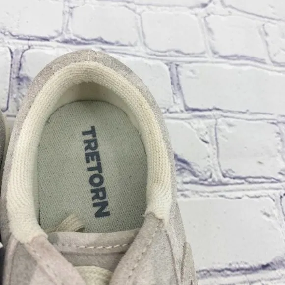 Anthropologie Tretorn Eco Ortholite Ivory Low Top Suede Camp Sneakers