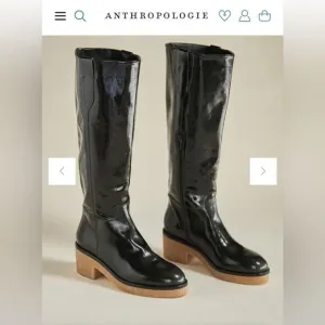 Anthropologie Very Dark Green Boots New Without Tags Size EU 39/US 8-8.5