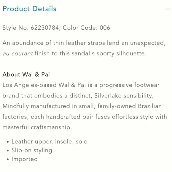 Anthropologie Wal &amp; Pai Alcove Slide Sandals