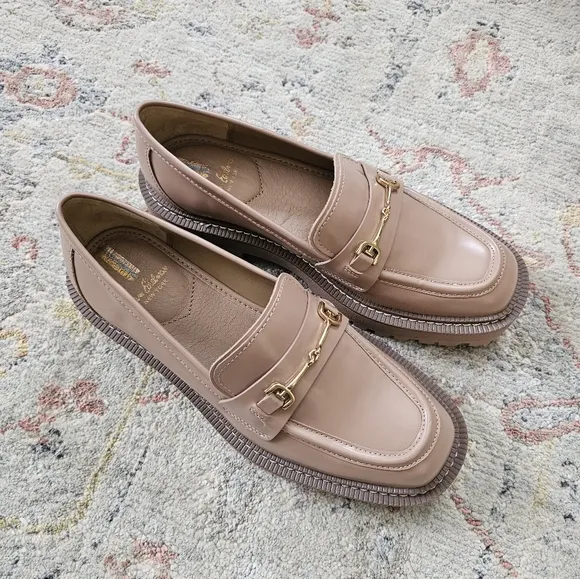 Anthropologie x Sam Edelman Laurs Chunky Sole Loafers in Maple Honey
