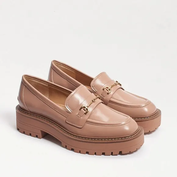 Anthropologie x Sam Edelman Laurs Chunky Sole Loafers in Maple Honey