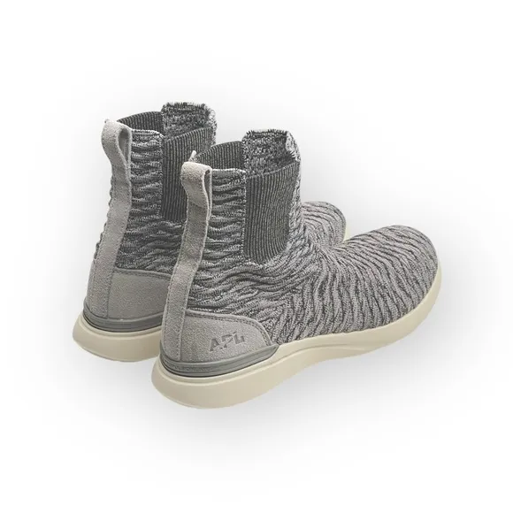 APL 𖤐 Chelsea Boot Knit Sneakers 𖤐 Heather Grey Melange 𖤐 aso Free People 𖤐 8M