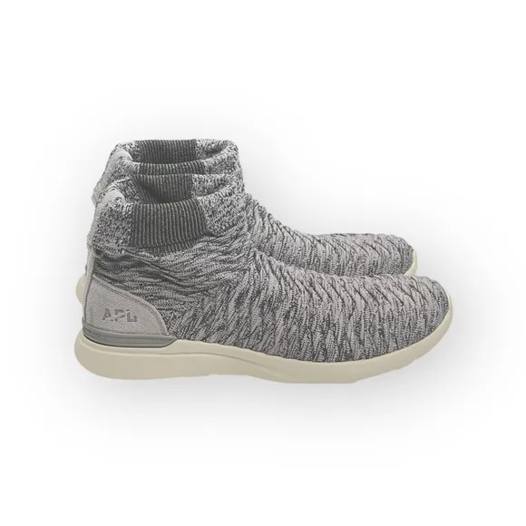 APL 𖤐 Chelsea Boot Knit Sneakers 𖤐 Heather Grey Melange 𖤐 aso Free People 𖤐 8M
