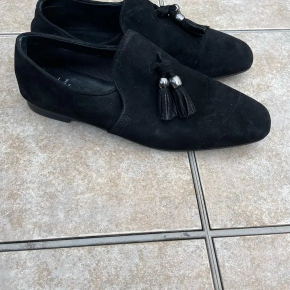 Aquatalia Rivita Dress Suede Black Flats