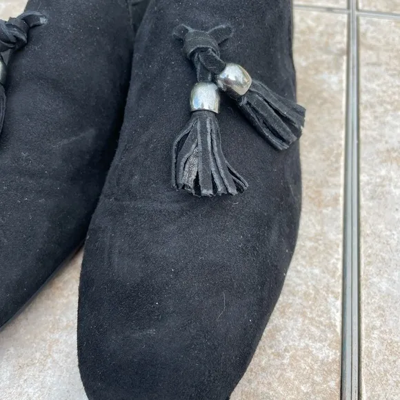 Aquatalia Rivita Dress Suede Black Flats