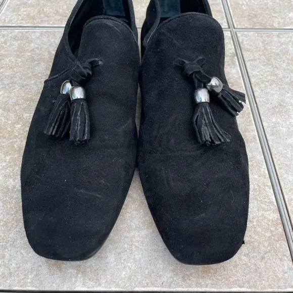 Aquatalia Rivita Dress Suede Black Flats