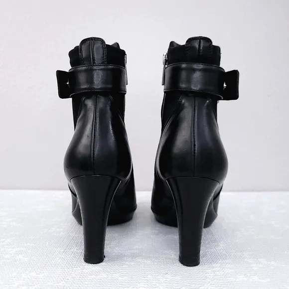 AQUATALIA Rogue Royal Heeled Ankle Booties US 9.5 Weatherproof Leather Boots