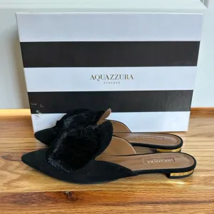 Aquazzura Powder Puff Slip On Flats