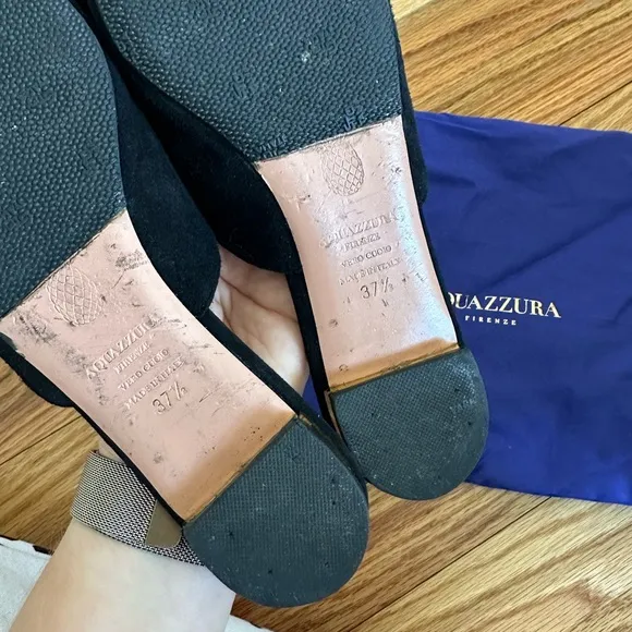 Aquazzura Powder Puff Slip On Flats