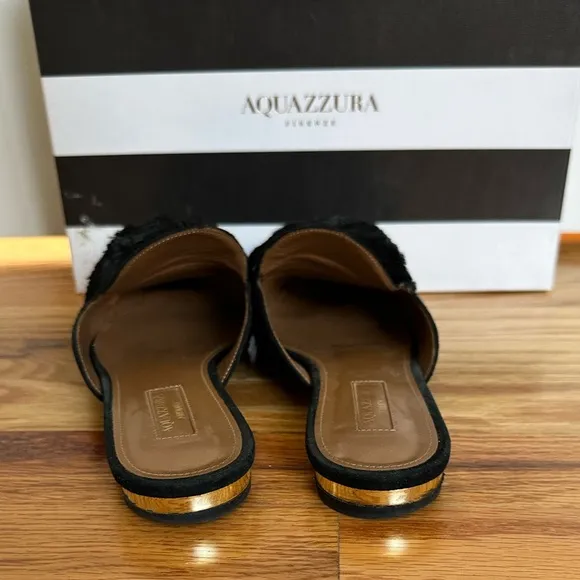 Aquazzura Powder Puff Slip On Flats