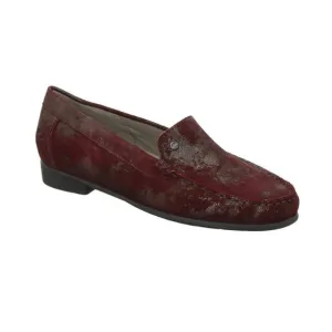 Ara Burgundy Caru Barb Leather Loafers Women’s Size 6 Gore-Tex Breathable