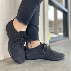 Arcopedico Womens Net 3 Knit Sneakers Shoes Comfort Size 42/10.5 Black Lace Up