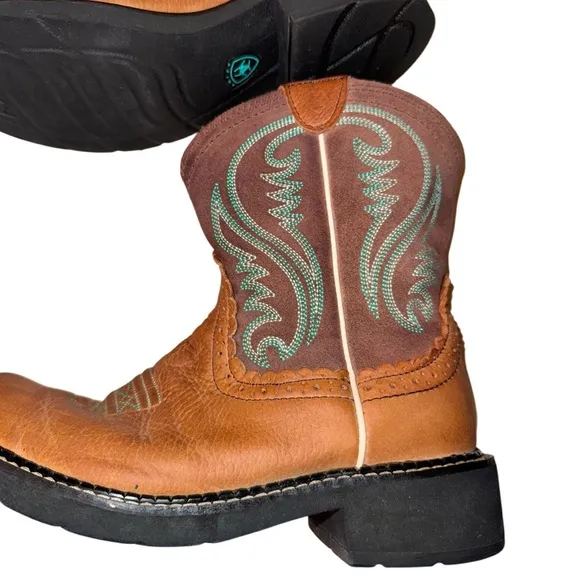 ARIAT Fatbaby Heritage western cowboy leather boots girl's size 6.5