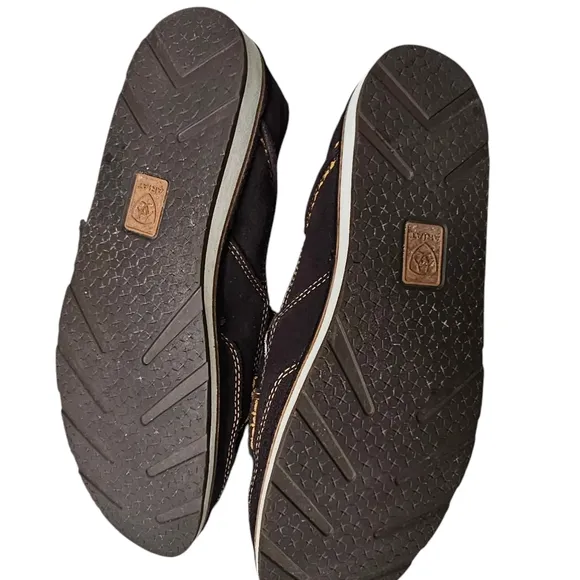 Ariat Hair On Chocolate Leopard Cruiser Suede Slip-on Western Flats Wmn's Sz 8.5