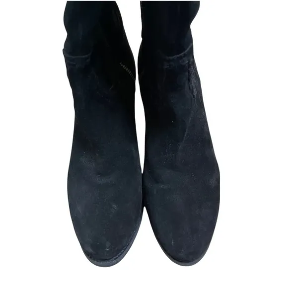 Ariat Knoxville black suede leather wedge over the knee Western boot size 6.5