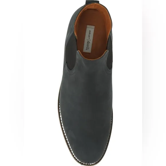 ARIAT mens Uptown Mid Chelsea Boot In Smog Leather size 8