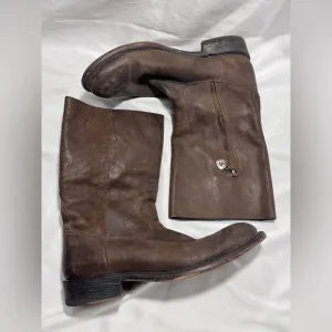 ARIAT MEN’S WESTERN SIDE ZIP ROUND TOE BOOTS SIZE 9.5