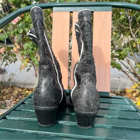 Ariat Side Saddle Punchy Distressed Cowboy Boots