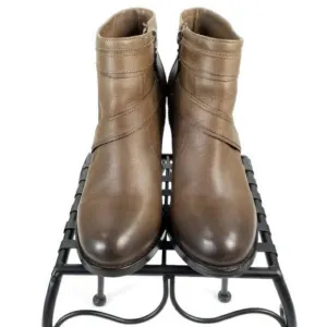 Ariat Two24 Ready To Go Mushroom Taupe Leather Ankle Boots Womens Size 8.5 B