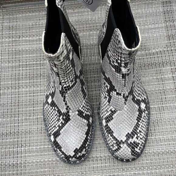 ASH LADIES SNAKE CHELSEA ROCCIO ANKLE BOOTS/6M
