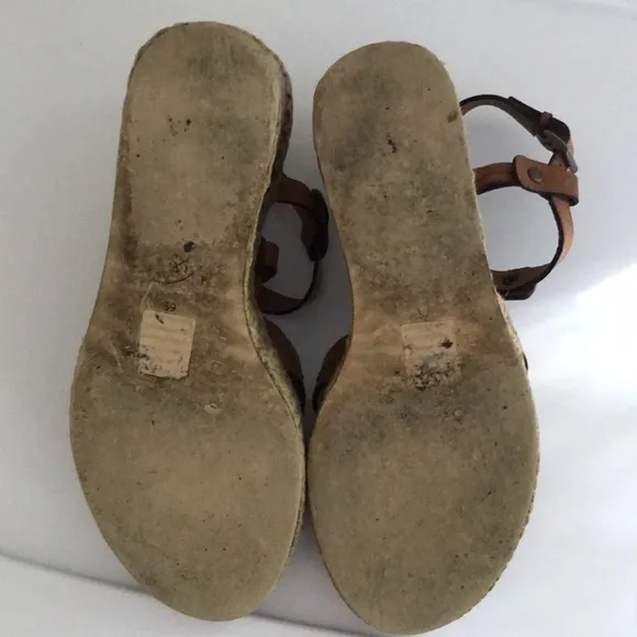Ash leather wedge sandals