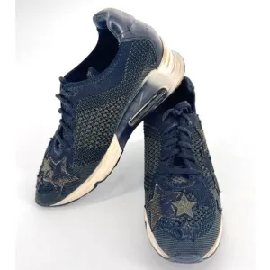 Ash Lucky Star Sneakers Size 7 38 Black Green Stars