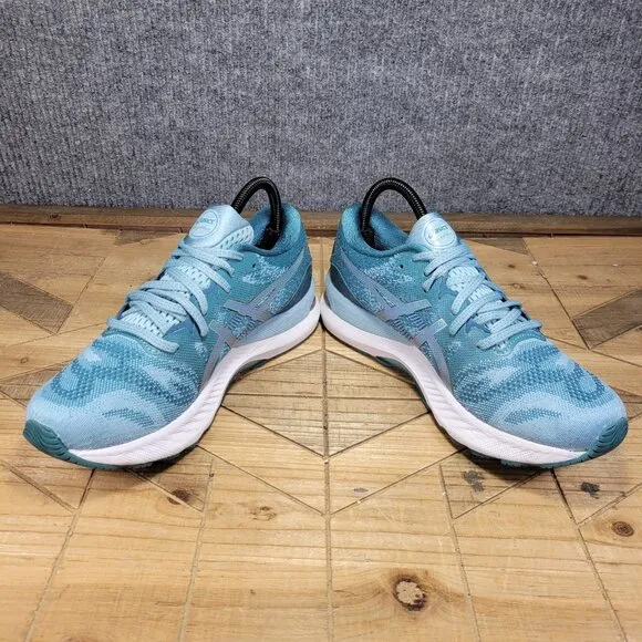 Asics Gel Nimbus 23 Running Shoes Sneakers Teal White 1012A885 Women’s Size 9