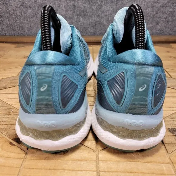 Asics Gel Nimbus 23 Running Shoes Sneakers Teal White 1012A885 Women’s Size 9