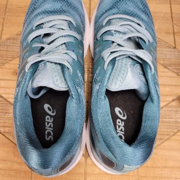 Asics Gel Nimbus 23 Running Shoes Sneakers Teal White 1012A885 Women’s Size 9