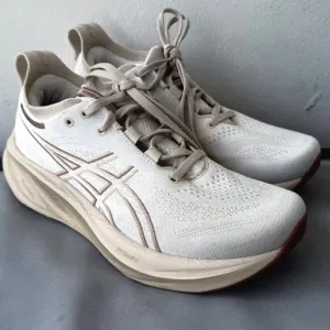 Asics Gel Nimbus 26 Womens Sneakers Running Size 7.5 Max Cushion White Umeboshi