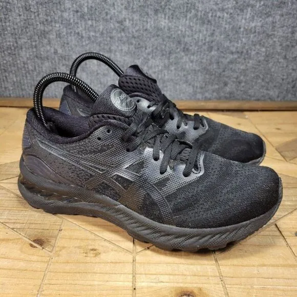 ASICS Gel Nimbus 23 Women's SZ 9 Running Shoes Sneakers Black Lace Up 1012A885
