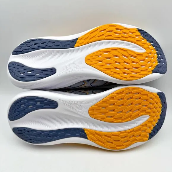 Asics Mens Gel-Nimbus 26 Running Sneaker US 12 EU 46.5 Gray Orange Athletic NIB