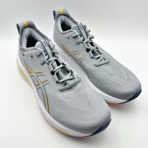 Asics Mens Gel-Nimbus 26 Running Sneaker US 12 EU 46.5 Gray Orange Athletic NIB