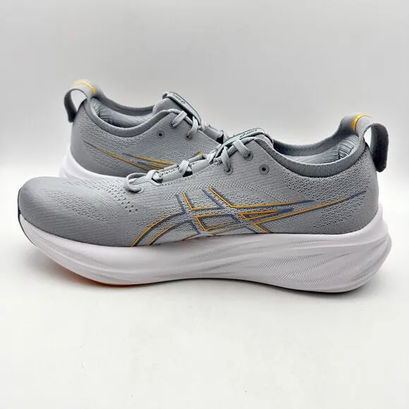 Asics Mens Gel-Nimbus 26 Running Sneaker US 12 EU 46.5 Gray Orange Athletic NIB